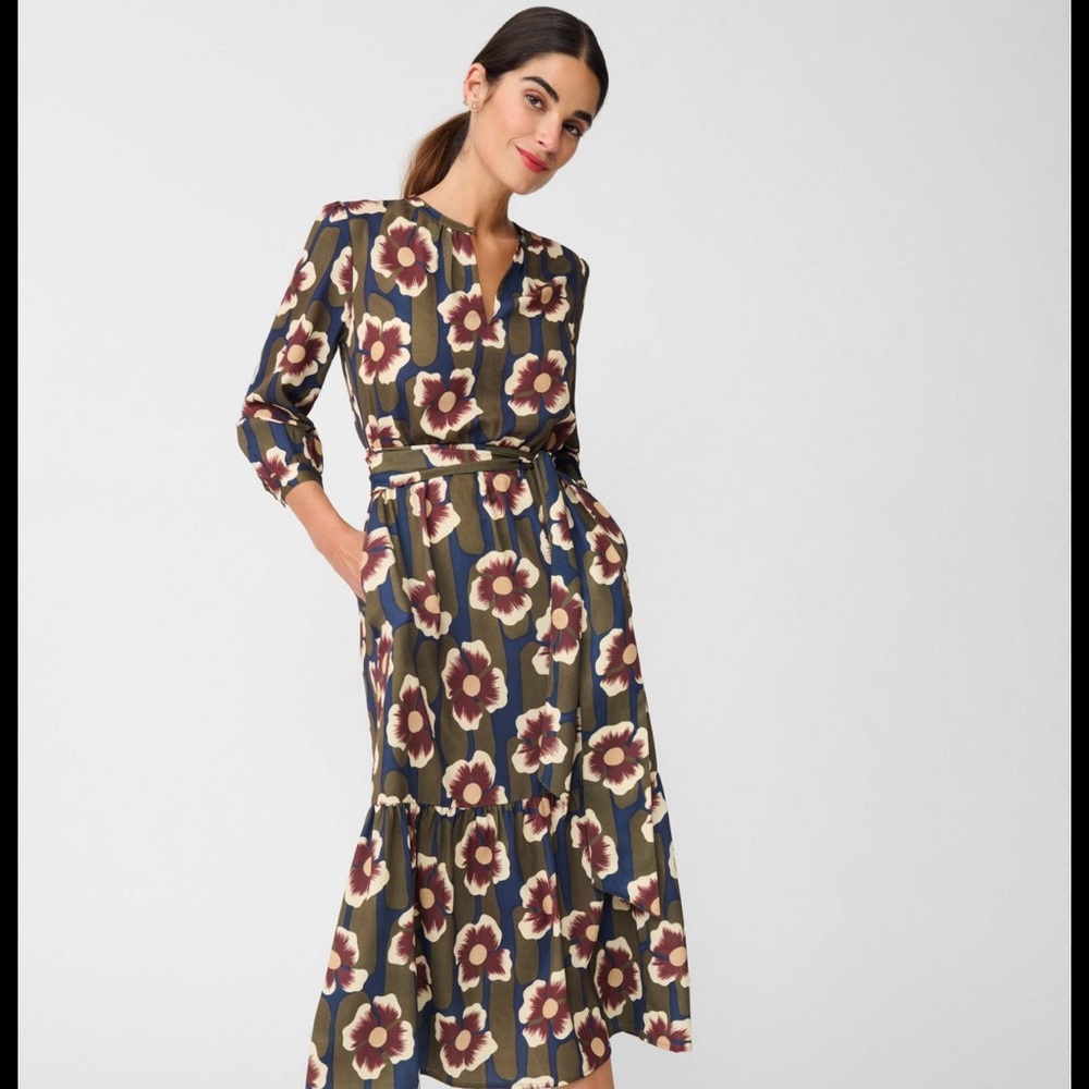 Cerina dress in Florabond